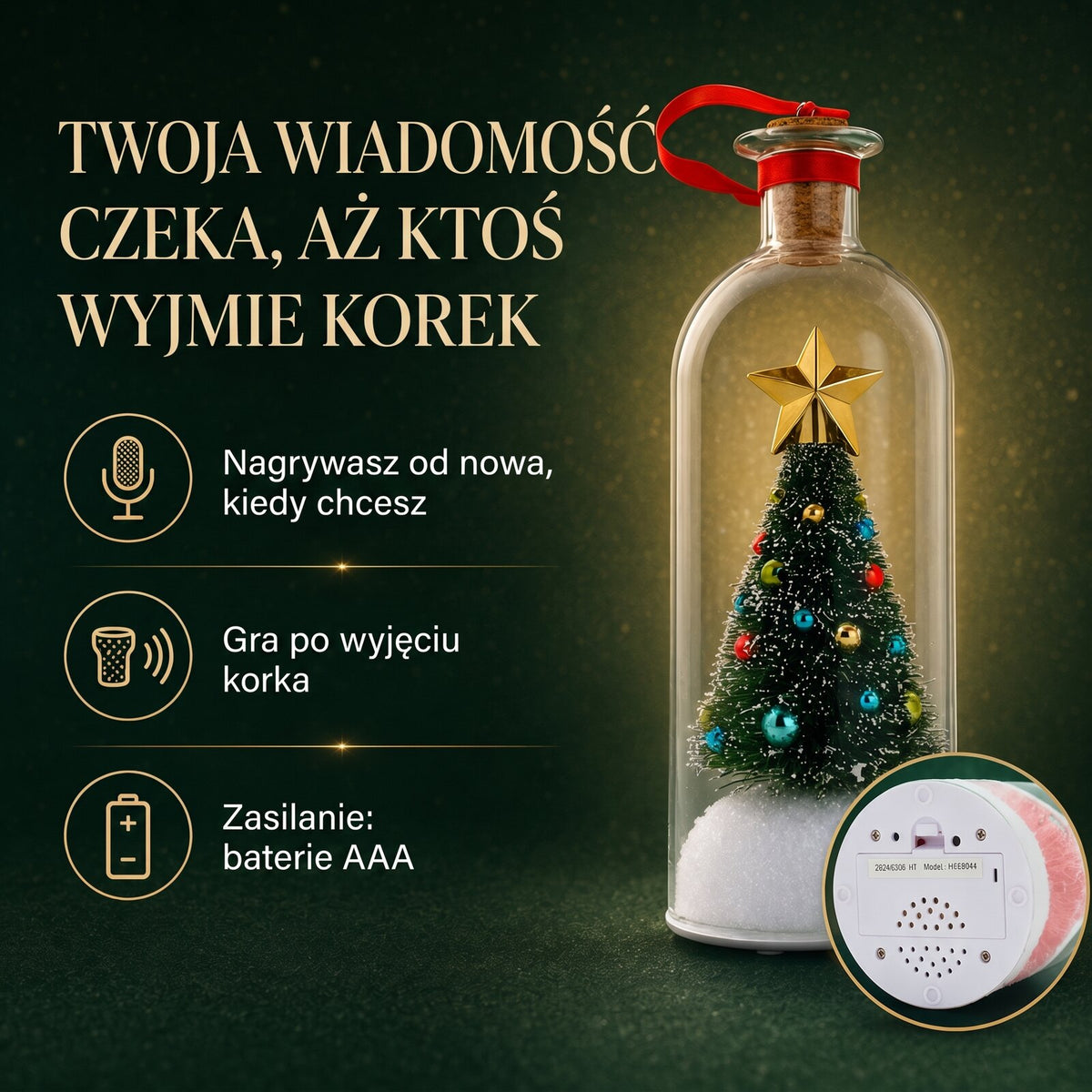 Moduł nagrywania na baterie AAA